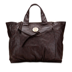 グッチ グッチシマ ヒステリア ハンドバッグ トートバッグ 197022 ブラウン レザー レディース GUCCI 【中古】