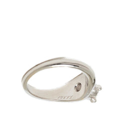 ブルガリ シルバー Pt950 プラチナ ダイヤ0.4ct ソリテール 1P ソリティア リング 指輪 レディース BVLGARI 8.5号 【中古】