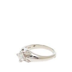 ブルガリ シルバー Pt950 プラチナ ダイヤ0.4ct ソリテール 1P ソリティア リング 指輪 レディース BVLGARI 8.5号 【中古】