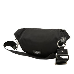 ヴァレンチノ ボディバッグ ウエストバッグ ブラック レッド ナイロン レザー レディース Valentino 【中古】