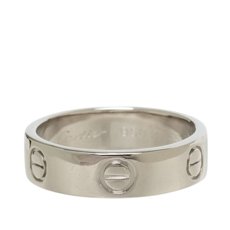 カルティエ ラブリング クラシックモデル 指輪 #55 シルバー Pt950 プラチナ レディース CARTIER 中古