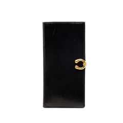 グッチ オールド ホースビット 長財布 035 661 1686 ブラック レザー レディース GUCCI 【中古】