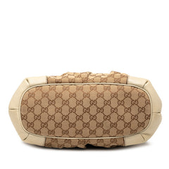 グッチ GGキャンバス スーキー ハンドバッグ ショルダーバッグ 2WAY 247902 ベージュ アイボリー キャンバス レザー レディース GUCCI 【中古】