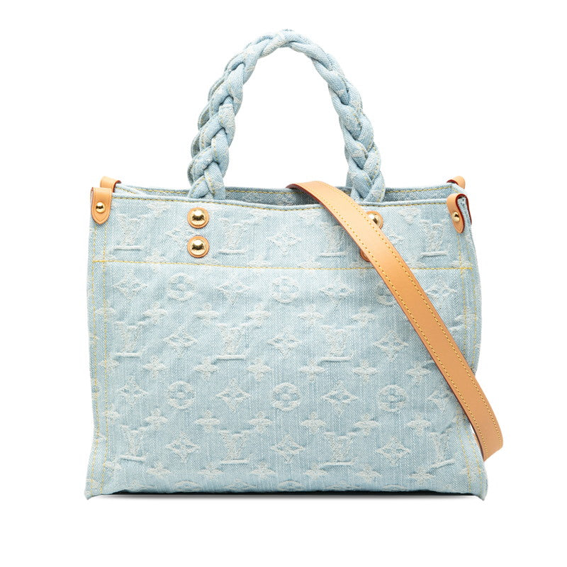 ルイ ヴィトン モノグラムデニム レットゴー ハンドバッグ ショルダーバッグ 2WAY M24897 ライトブルー デニム レディース LOUIS VUITTON 【中古】