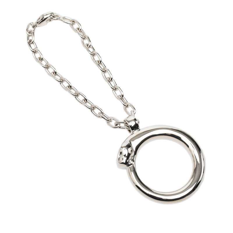 カルティエ パンテール バッグチャーム キーホルダー シルバー メタル レディース CARTIER 中古