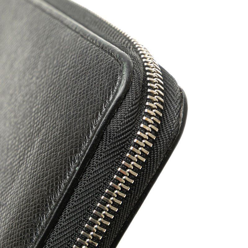 ルイ ヴィトン タイガ ジッピー オーガナイザーNM ラウンドファスナー 長財布 M30056 ブラック ノワール レザー メンズ LOUIS VUITTON 【中古】