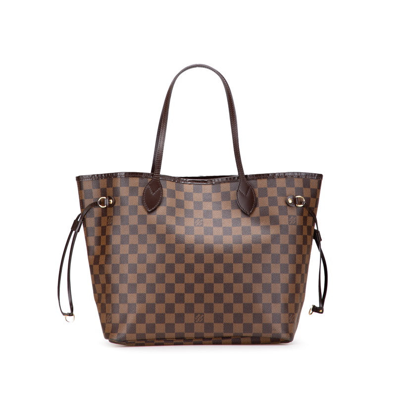 ルイ ヴィトン ダミエ ネヴァーフルMM トートバッグ ハンドバッグ N51105 ブラウン PVC レザー レディース LOUIS VUITTON 【中古】