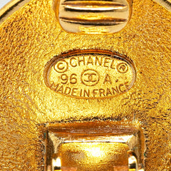 シャネル ヴィンテージ ココマーク 王冠 クラウン モチーフ ラウンド イヤリング ゴールド メッキ レディース CHANEL 【中古】