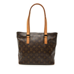 ルイ ヴィトン モノグラム カバピアノ トートバッグ ショルダーバッグ M51148 ブラウン PVC レザー レディース LOUIS VUITTON 【中古】
