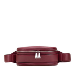 ボッテガヴェネタ マルコポーロ ベルトバッグ ボディバッグ ワインレッド レザー メンズ BOTTEGAVENETA 【中古】