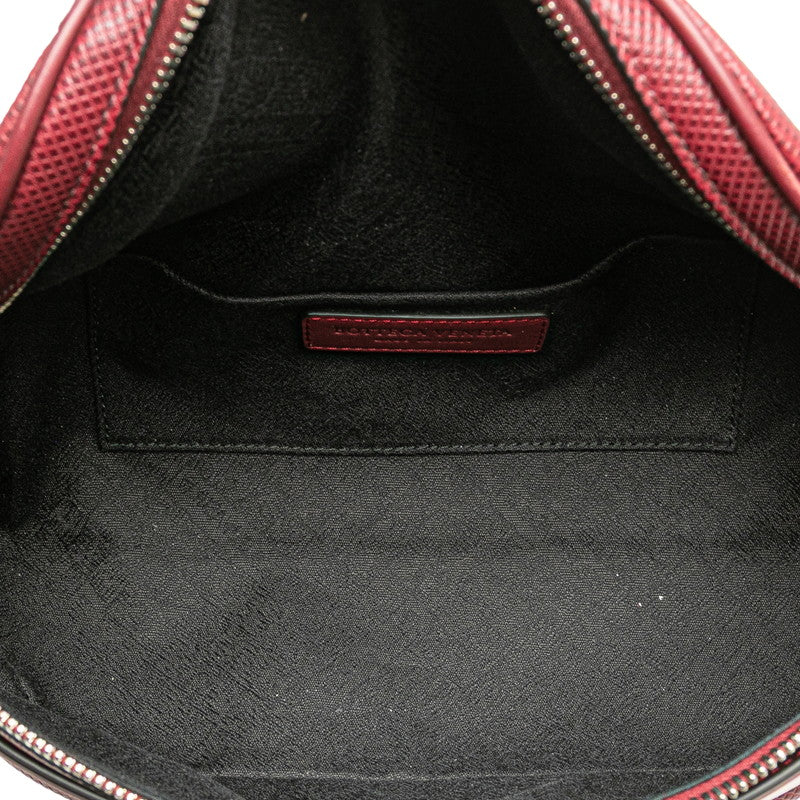ボッテガヴェネタ マルコポーロ ベルトバッグ ボディバッグ ワインレッド レザー メンズ BOTTEGAVENETA 【中古】