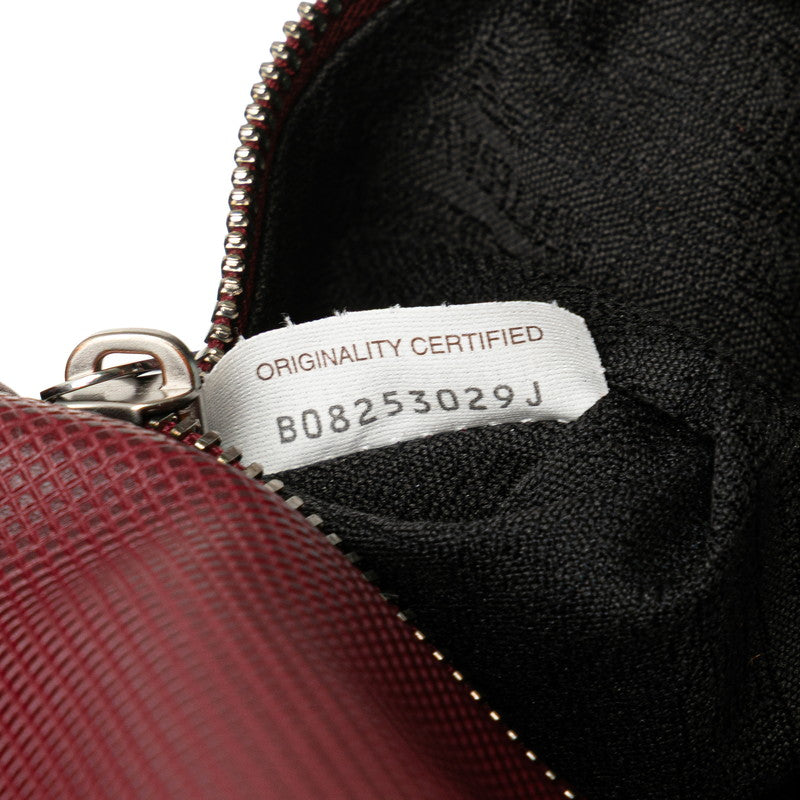 ボッテガヴェネタ マルコポーロ ベルトバッグ ボディバッグ ワインレッド レザー メンズ BOTTEGAVENETA 【中古】