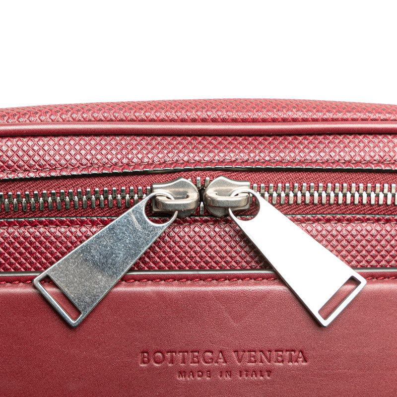ボッテガヴェネタ マルコポーロ ベルトバッグ ボディバッグ ワインレッド レザー メンズ BOTTEGAVENETA 【中古】