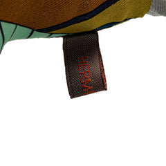 エルメス プティアッシュ スター 星 オーナメント チャーム ブラウン マルチカラー シルク レディース HERMES 【中古】