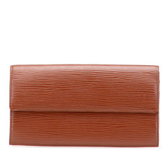ルイ ヴィトン エピ ポルトフォイユ サラ 長財布 M60321 カカオ ブラウン レザー メンズ LOUIS VUITTON 【中古】