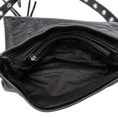 バレンシアガ ル カゴール XS ショルダーバッグ 719082 ブラック レザー レディース BALENCIAGA 中古