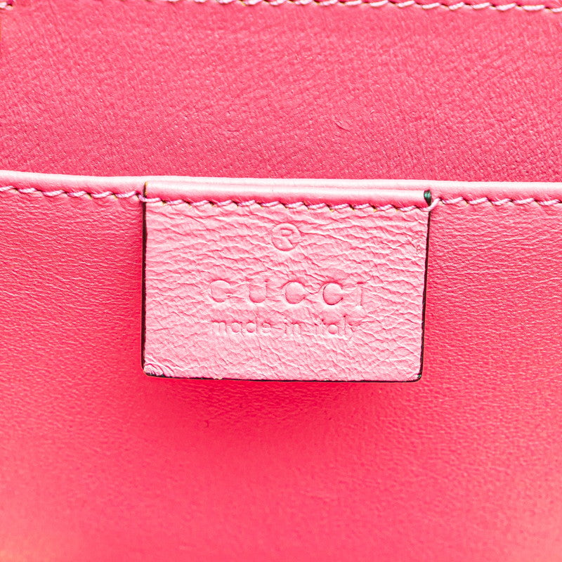 グッチ シルヴィ1969 ハンドバッグ チェーンショルダーバッグ 2WAY 589482 ピンク ゴールド プラスチック レディース GUCCI 【中古】