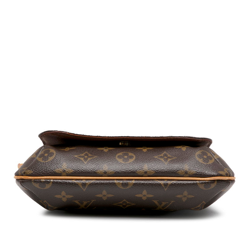 ルイ ヴィトン モノグラム ミュゼットサルサ ロング ショルダーバッグ M51387 ブラウン PVC レザー レディース LOUIS VUITTON 【中古】