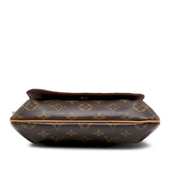 ルイ ヴィトン モノグラム ミュゼットサルサ ロング ショルダーバッグ M51387 ブラウン PVC レザー レディース LOUIS VUITTON 【中古】