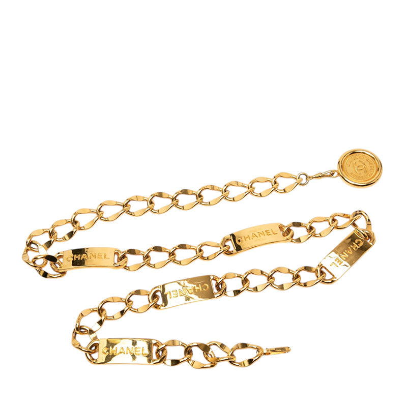 シャネル ココマーク 31 RUE CAMBON PARIS チェーンベルト ゴールド メッキ レディース CHANEL 【中古】