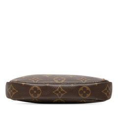 ルイ ヴィトン モノグラム チェーン ミニハンドバッグ アクセサリーポーチ ブラウン PVC レザー レディース LOUIS VUITTON 中古
