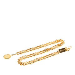 シャネル ココマーク 31 Rue Cambon ロゴ ヴィンテージ コイン プレート チェーンベルト ゴールド メッキ レディース CHANEL 【中古】