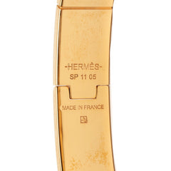 エルメス シャニエールPM BRIDES de GALA 式典用馬勒 七宝焼き バングル ゴールド ピンク マルチカラー メッキ レディース HERMES 【中古】