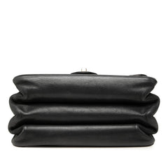 シャネル マトラッセ ココマーク トリプルフラップ ハンドバッグ チェーン ショルダー 2WAY ブラック ゴールド金具 レザー レディース CHANEL 中古