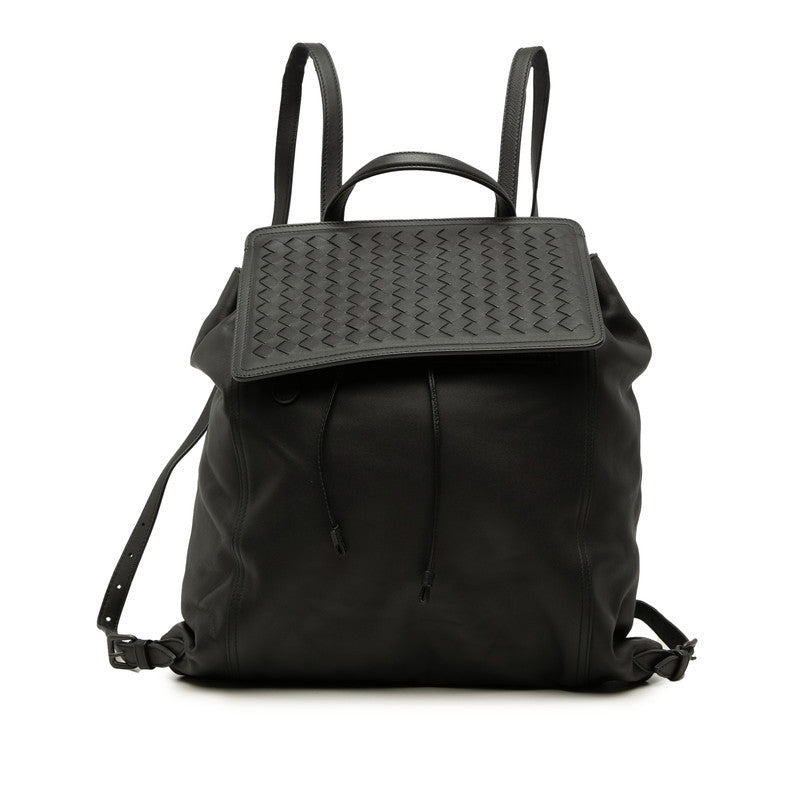 ボッテガヴェネタ イントレチャート リュック バックパック ブラック レザー レディース BOTTEGAVENETA 中古