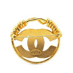 シャネル ヴィンテージ ココマーク ブローチ ゴールド メッキ レディース CHANEL 【中古】