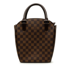 ルイ ヴィトン ダミエ サリアソー ハンドバッグ N51284 ブラウン PVC レザー レディース LOUIS VUITTON 中古