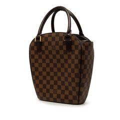 ルイ ヴィトン ダミエ サリアソー ハンドバッグ N51284 ブラウン PVC レザー レディース LOUIS VUITTON 中古