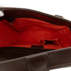 ルイ ヴィトン ダミエ サリアソー ハンドバッグ N51284 ブラウン PVC レザー レディース LOUIS VUITTON 中古