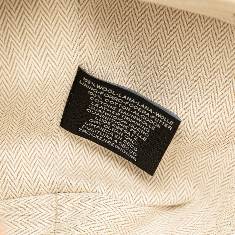 エルメス ブリッドアブラックPM ハンドバッグ オレンジ ブラウン キャンバス レディース HERMES 【中古】