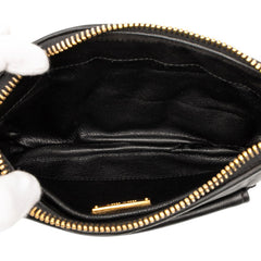 ミュウミュウ マテラッセ ハンドバッグ ショルダーバッグ 2WAY ブラック レザー レディース MIUMIU 【中古】