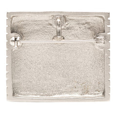 シャネル ロゴ ブローチ シルバー メタル レディース CHANEL 【中古】