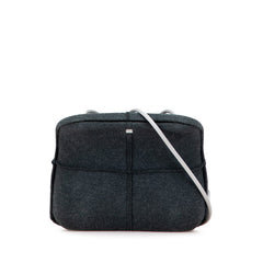 シャネル ヒップバッグ ショルダーバッグ グレー ウール レディース CHANEL 【中古】