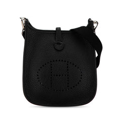 エルメス エヴリンTPM 斜め掛け ショルダーバッグ ブラック トリヨンクレマンス レディース HERMES 【中古】