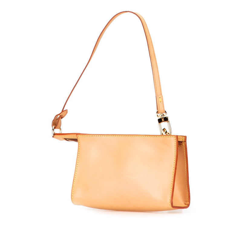 ルイ ヴィトン カバ アンブル 付属 ポーチ ブラウン レザー レディース LOUIS VUITTON 【中古】