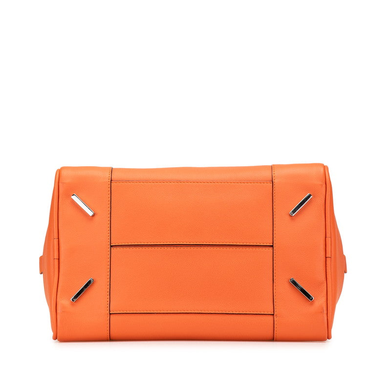 ロエベ アマソナ ハンドバッグ ショルダーバッグ 2WAY オレンジ レザー レディース LOEWE 【中古】