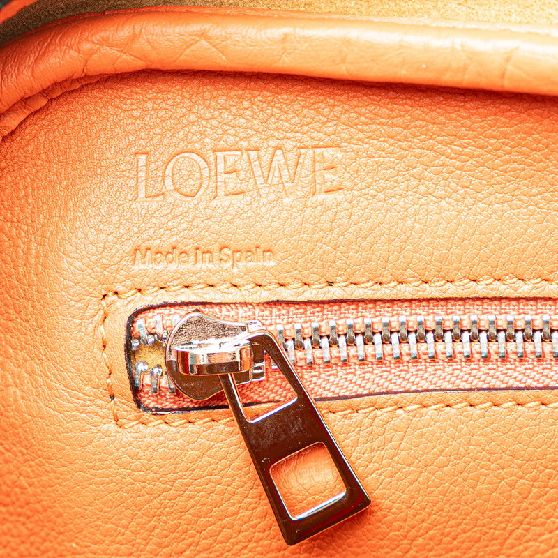 ロエベ アマソナ ハンドバッグ ショルダーバッグ 2WAY オレンジ レザー レディース LOEWE 【中古】