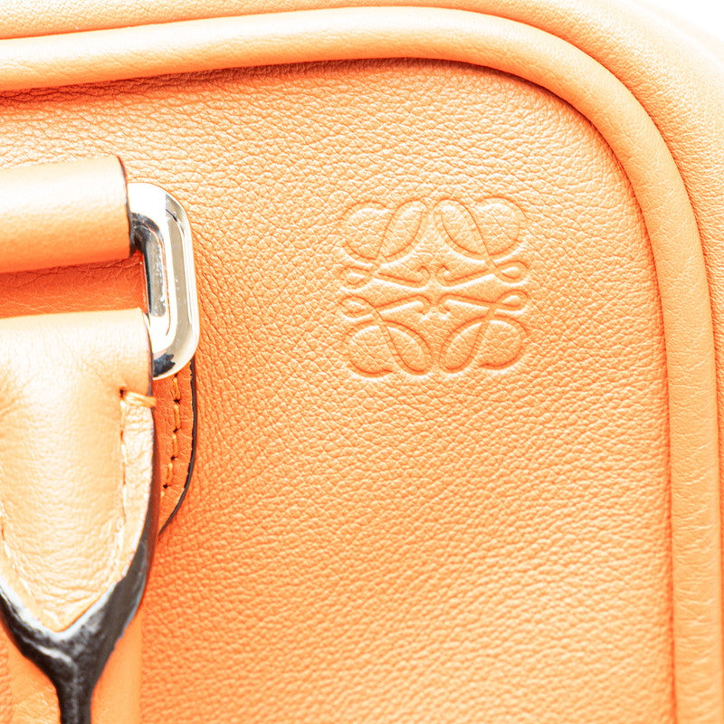 ロエベ アマソナ ハンドバッグ ショルダーバッグ 2WAY オレンジ レザー レディース LOEWE 【中古】