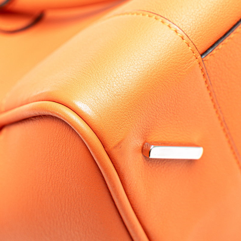 ロエベ アマソナ ハンドバッグ ショルダーバッグ 2WAY オレンジ レザー レディース LOEWE 【中古】