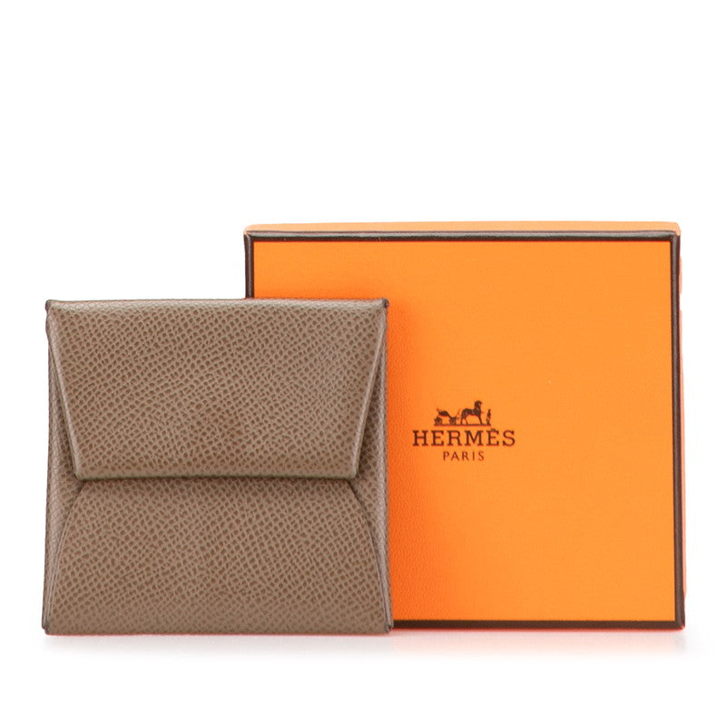 エルメス バスティア コインケース 小銭入れ エトゥープ グレー ヴォーエプソン レディース HERMES 【中古】