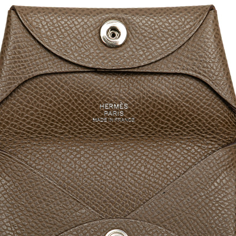 エルメス バスティア コインケース 小銭入れ エトゥープ グレー ヴォーエプソン レディース HERMES 【中古】