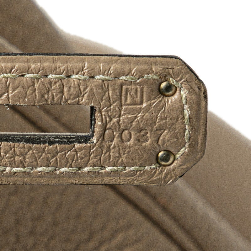エルメス バーキン35 ハンドバッグ トゥルティエールグレー シルバー金具 トゴ レディース HERMES 【中古】