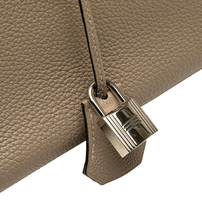 エルメス バーキン35 ハンドバッグ トゥルティエールグレー シルバー金具 トゴ レディース HERMES 【中古】
