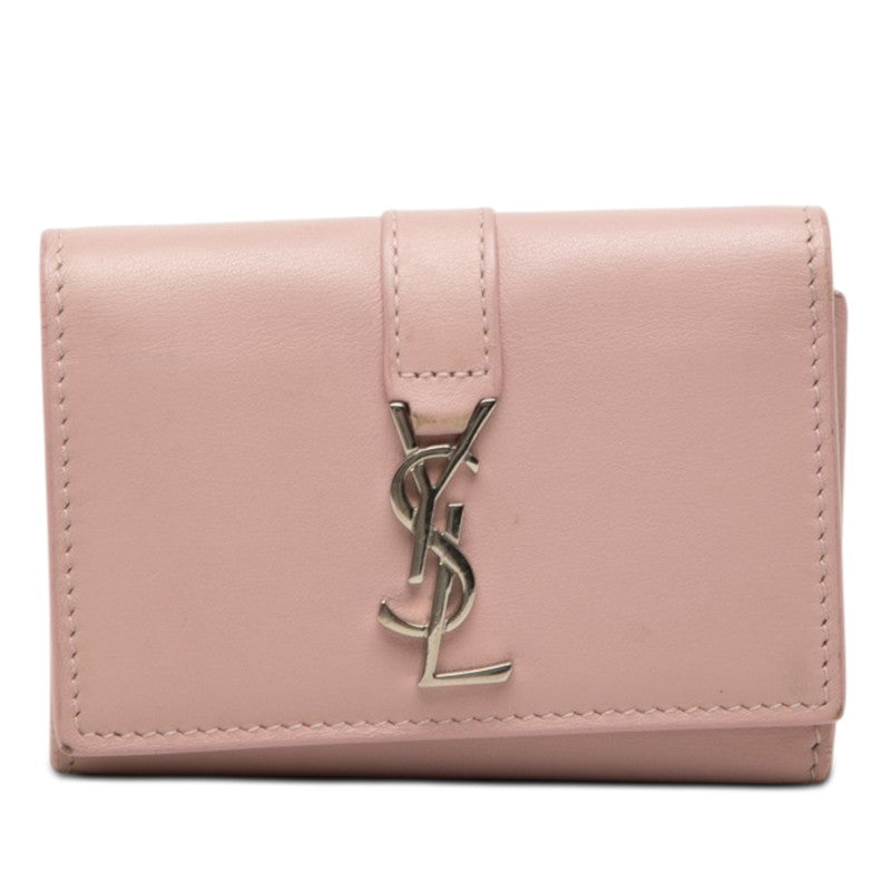 サンローラン YSLロゴ 6連 キーケース 438963 ピンク レザー レディース SAINT LAURENT 【中古】