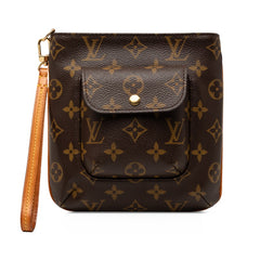 ルイ ヴィトン モノグラム パルティシオン アクセサリーポーチ M51901 ブラウン PVC レザー レディース LOUIS VUITTON 【中古】