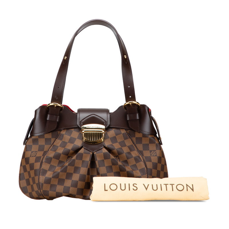 ルイ ヴィトン ダミエ システィナMM ハンドバッグ N41542 ブラウン PVC レザー レディース LOUIS VUITTON 【中古】